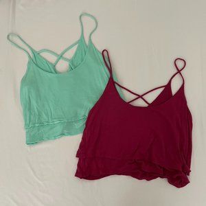 Pacsun LA Hearts Crop Top Bundle (XS and S)
